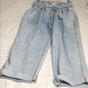 You had me at hello Tie Waist Boyfriend Jeans